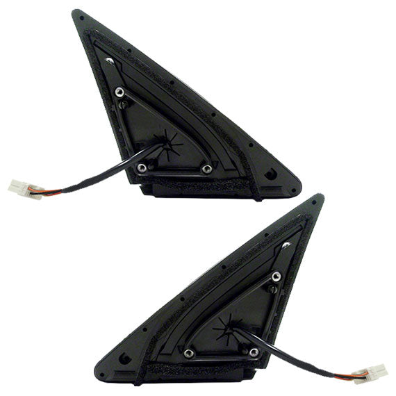 Brock Replacement Driver and Passenger Power Side View Mirrors Heated Signal Compatible with 2011-2015 Sorento 876101U060 876201U060