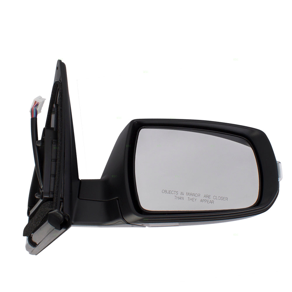 Brock Replacement Passengers Power Folding Side View Mirror Heated w/ Signal & Memory Compatible with 11-13 Sorento 876201U060