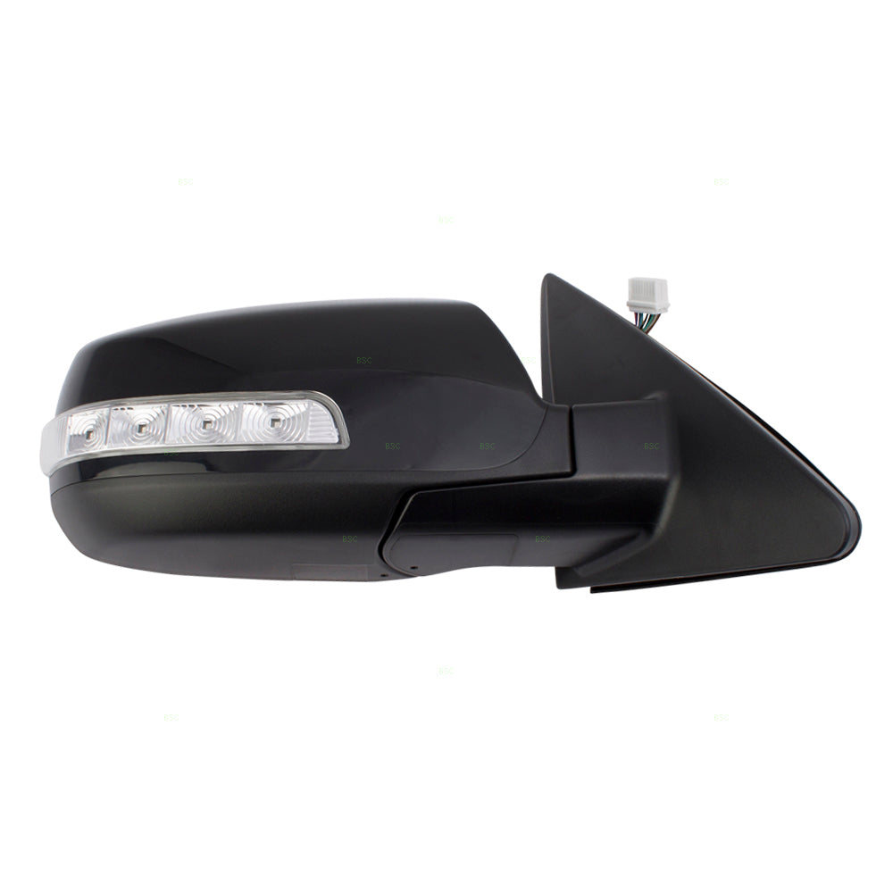 Brock Replacement Passengers Power Folding Side View Mirror Heated w/ Signal & Memory Compatible with 11-13 Sorento 876201U060