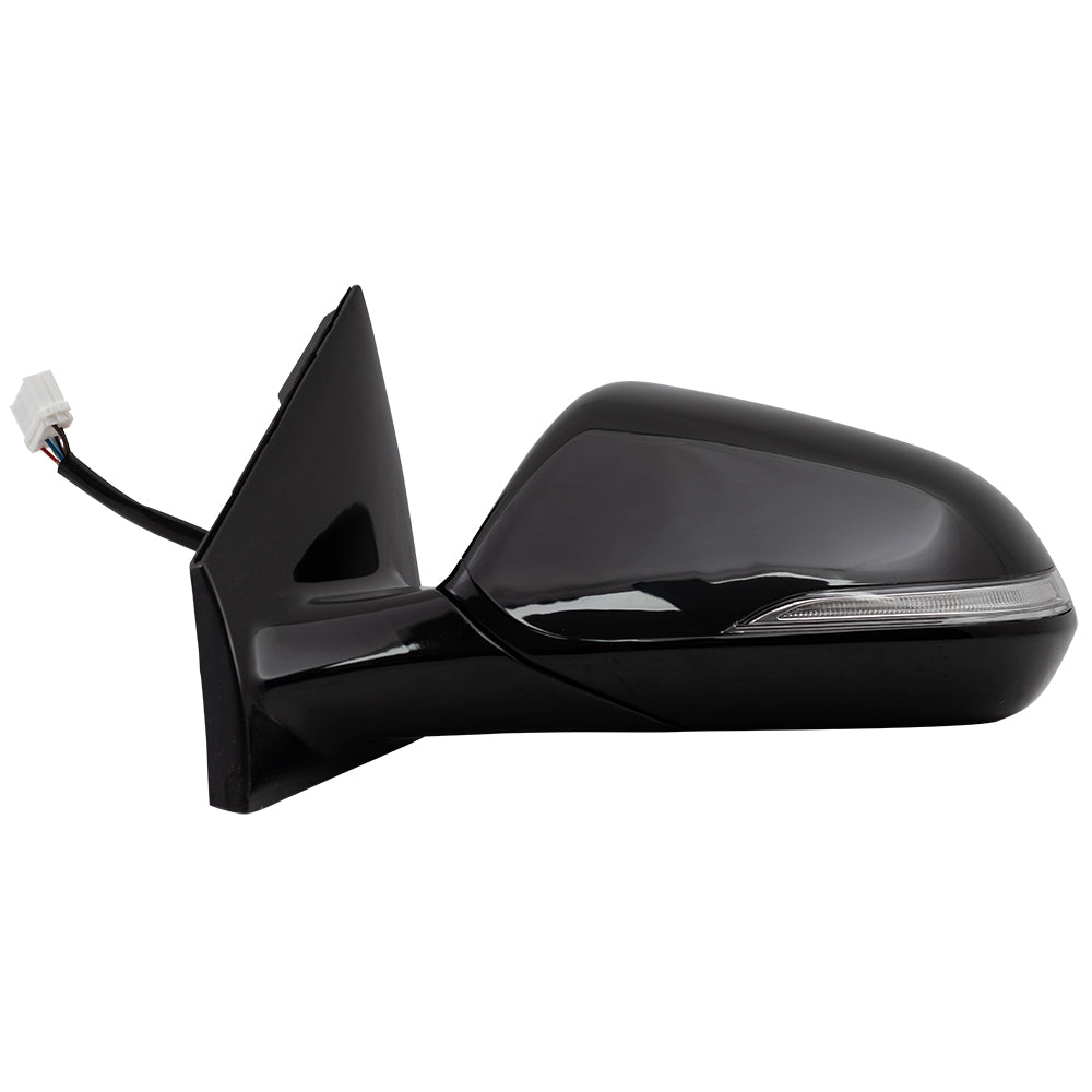 Brock Replacement Driver Side Power Mirror Heated Signal Blind Spot Detection Compatible with 15-17 Sonata