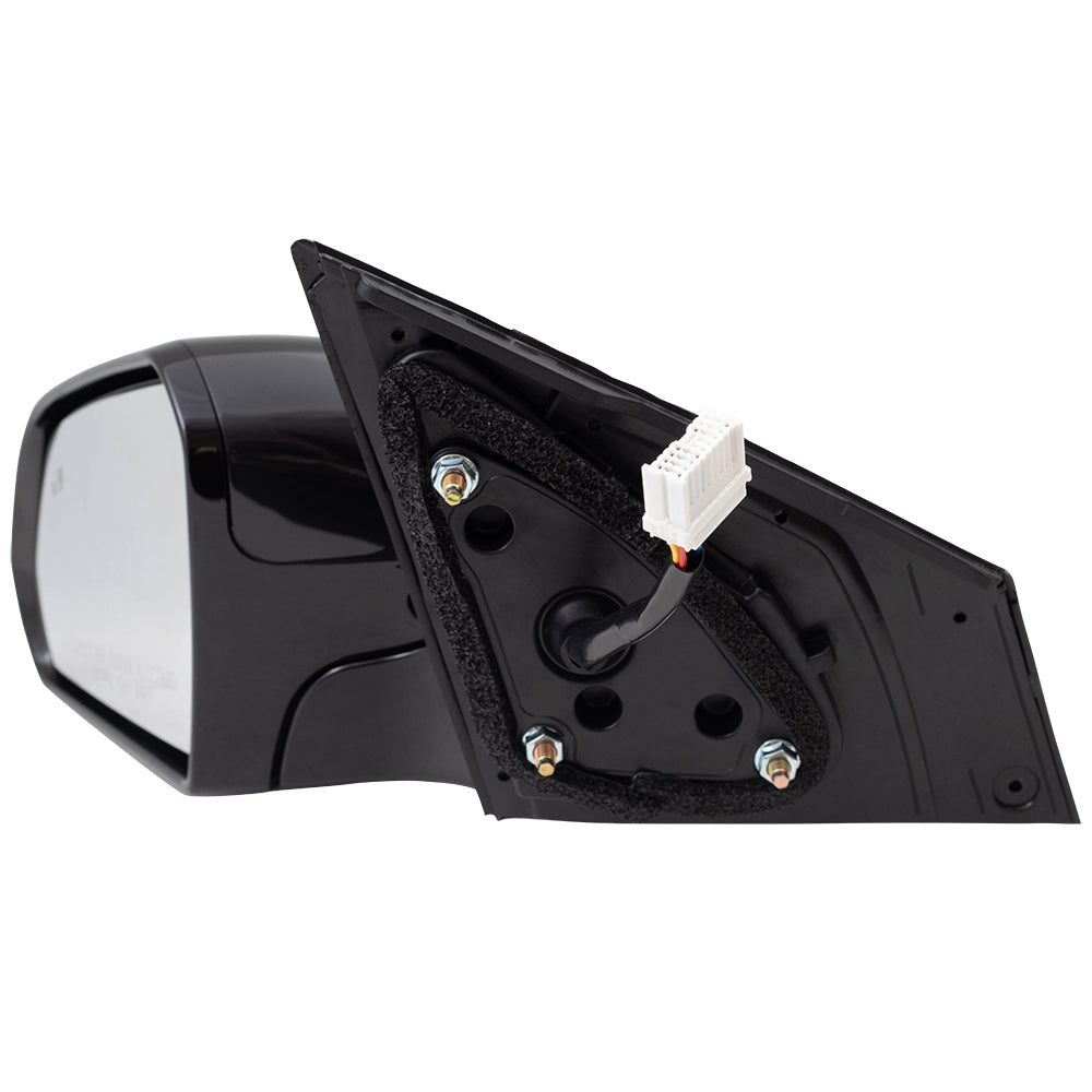 Brock Replacement Driver Side Power Mirror Heated Signal Blind Spot Detection Compatible with 15-17 Sonata
