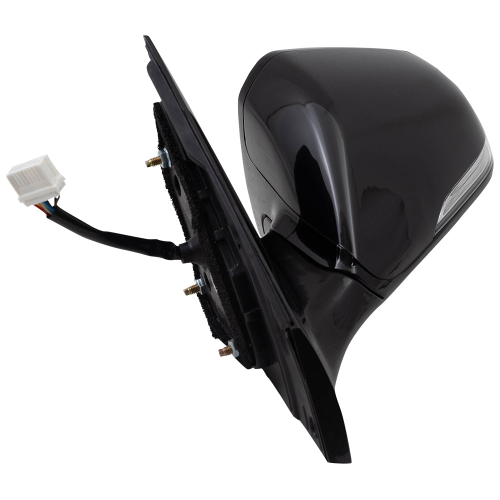 Brock Replacement Driver Side Power Mirror Heated Signal Blind Spot Detection Compatible with 15-17 Sonata