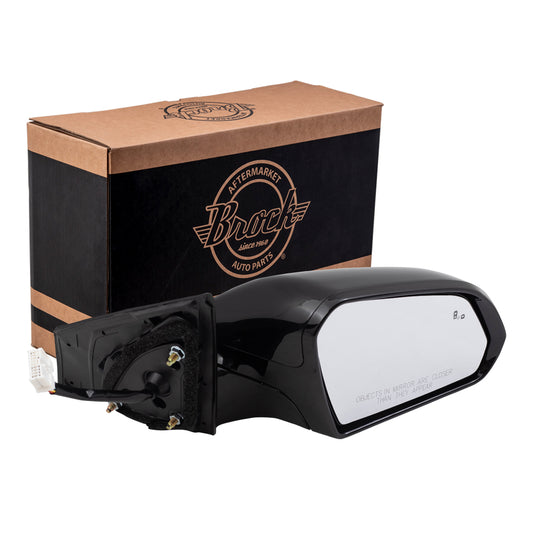 Brock Replacement Passenger Side Power Mirror Heated Signal Blind Spot Detection Compatible with 15-17 Sonata