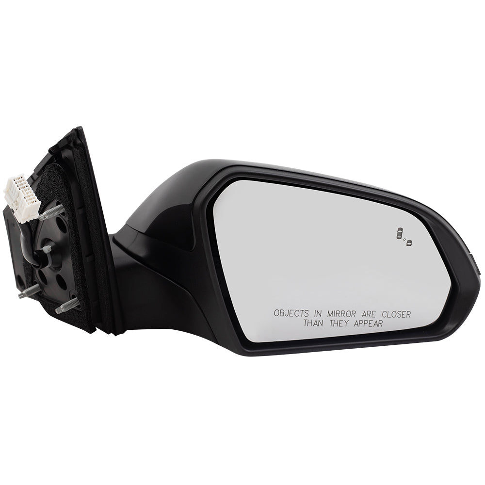 Brock Replacement Set Power Mirrors Heated with Signal Blind Spot Detection Compatible with 2018 2019 Sonata