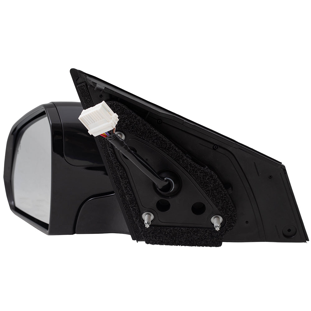 Brock Replacement Driver Power Gloss Mirror Heated with Signal Blind Spot Detection Compatible with 2018 2019 Sonata