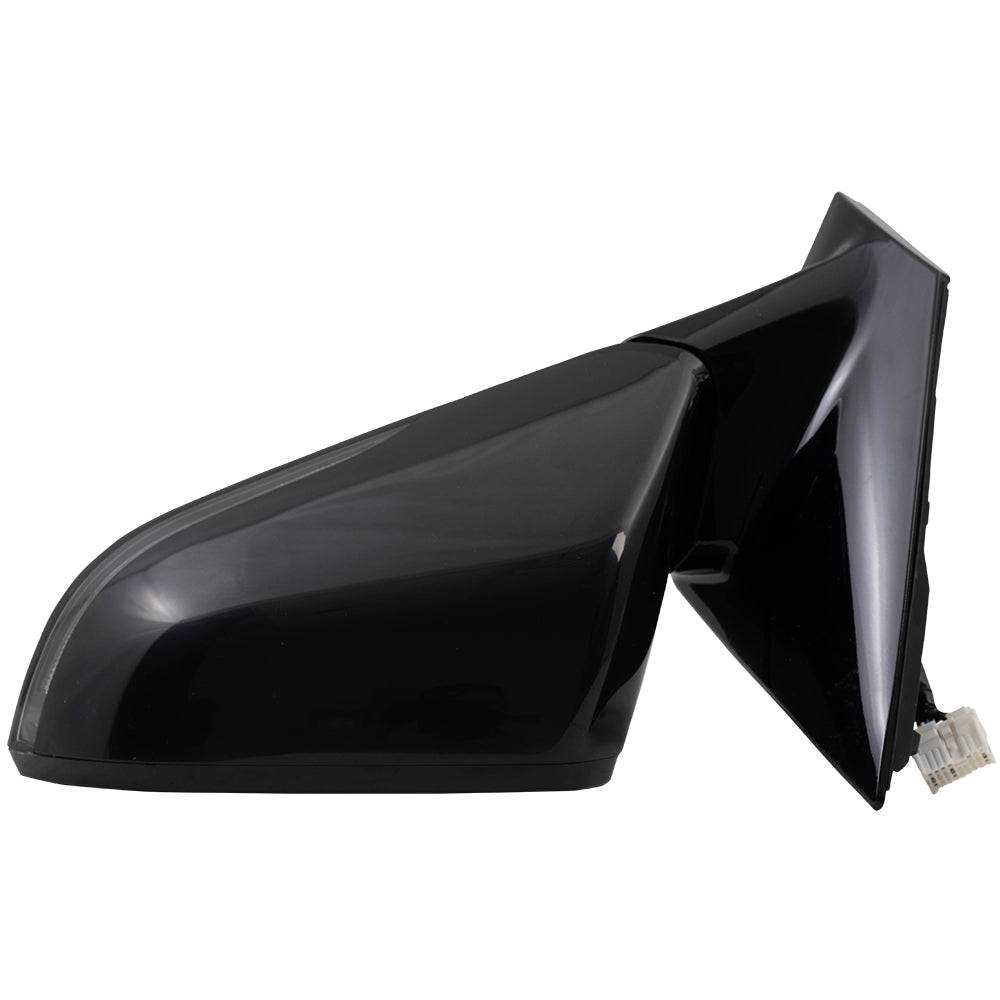 Brock Replacement Driver Power Gloss Mirror Heated with Signal Blind Spot Detection Compatible with 2018 2019 Sonata