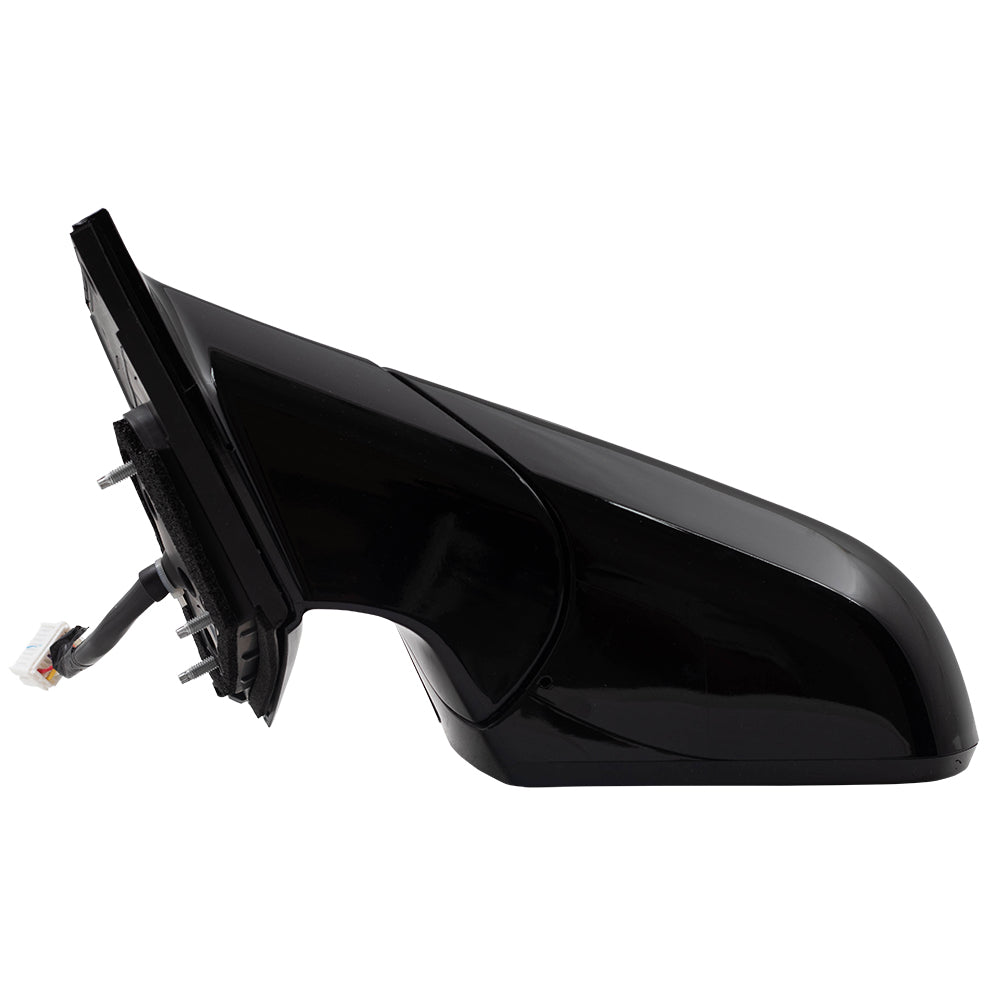 Brock Replacement Driver Power Gloss Mirror Heated with Signal Memory Blind Spot Detection Compatible with 2018 2019 Sonata