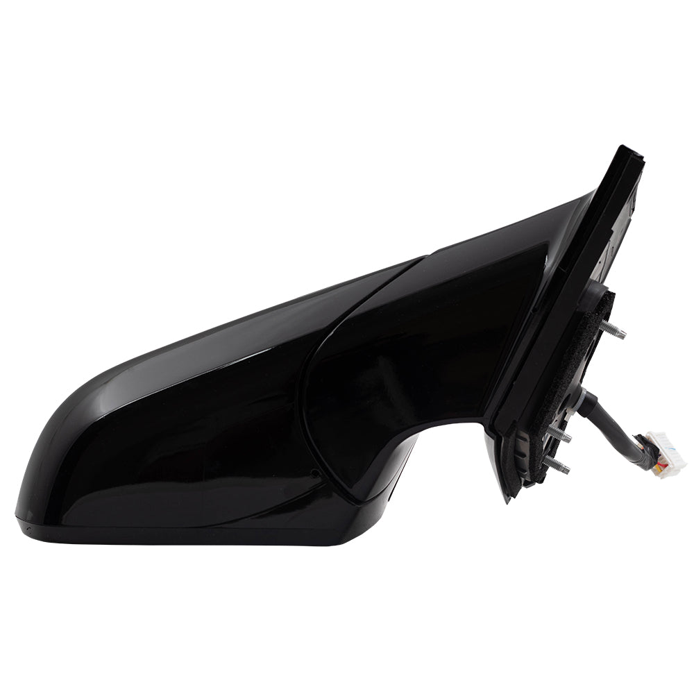 Brock Replacement Passenger Power Gloss Mirror Heated with Signal Memory Blind Spot Detection Compatible with 2018 2019 Sonata