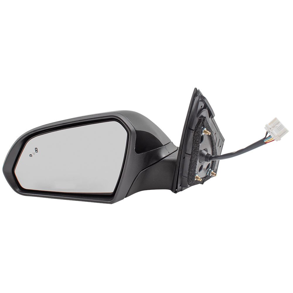 Brock Replacement Drivers Power Side View Mirror Heated Signal Blind Spot Detection Compatible with 15-17 Sonata 87610C2020 HY1320236