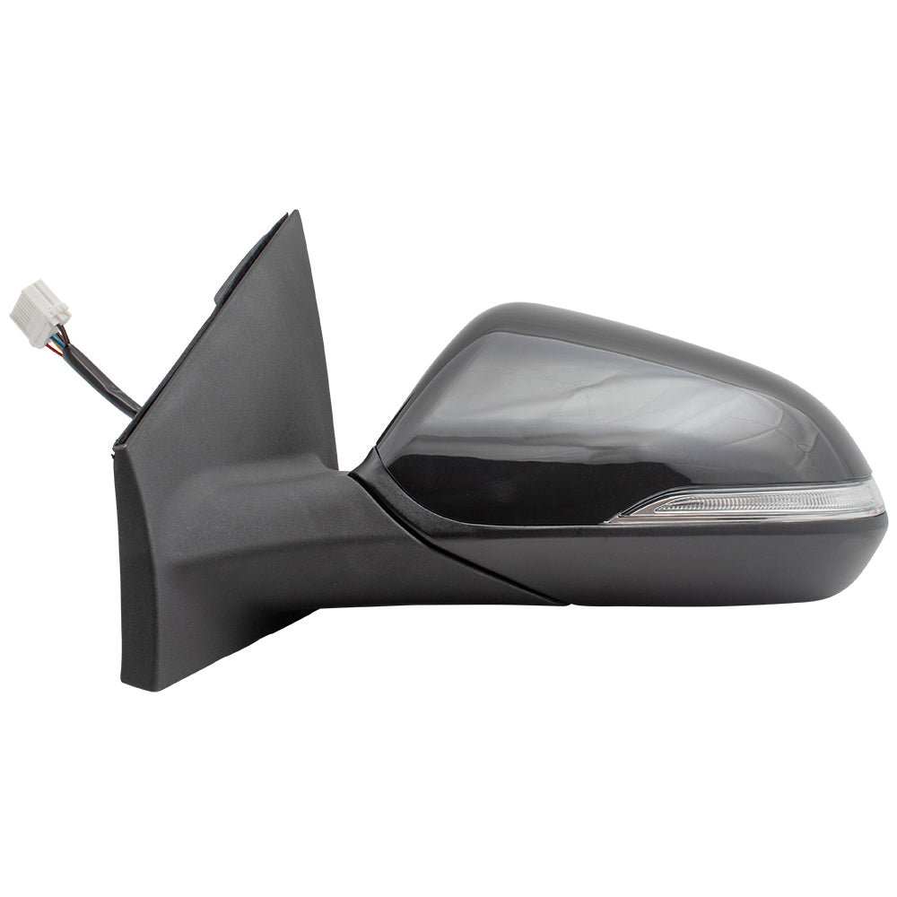 Brock Replacement Drivers Power Side View Mirror Heated Signal Blind Spot Detection Compatible with 15-17 Sonata 87610C2020 HY1320236
