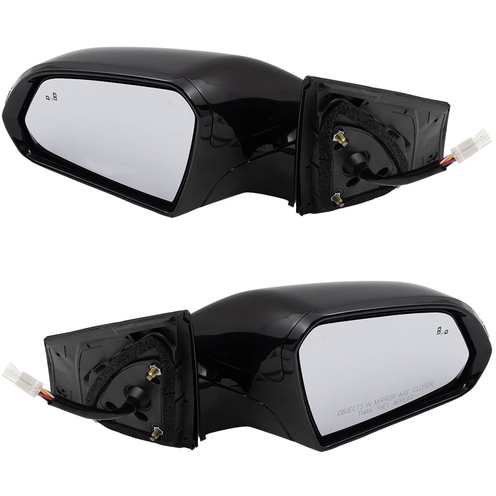 Brock Replacement Set Power Mirrors Heated with Signal Memory Blind Spot Detection Compatible with 2015 2016 2017 Sonata