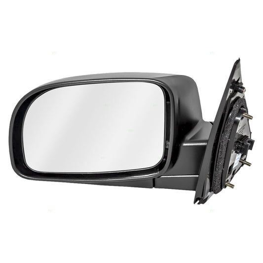 Brock Replacement Drivers Power Side View Mirror Heated Textured Compatible with 2007-2012 Santa Fe SUV 87610-0W010