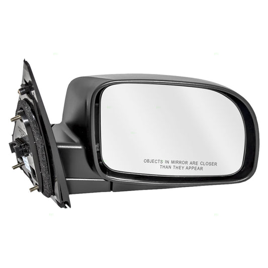 Brock Replacement Passengers Power Side View Mirror Heated Textured Compatible with 2007-2012 Santa Fe SUV 87620-0W010
