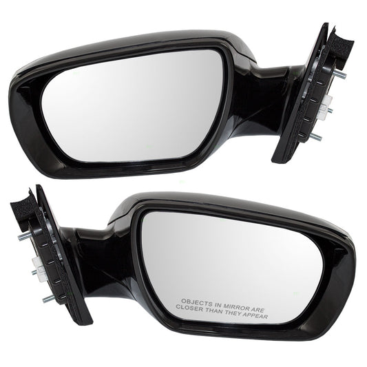 Brock Replacement Set Driver and Passenger Power Side View Mirrors Heated Signal Ready-to-Paint Compatible with 2013-2016 Santa Fe Sport 87610-4Z005 87620-4Z005