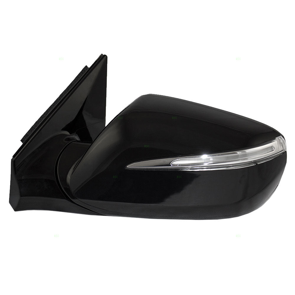 Brock Replacement Driver Power Side View Mirror Heated Signal Ready-to-Paint Compatible with 2013-2016 Santa Fe Sport 87610-4Z005