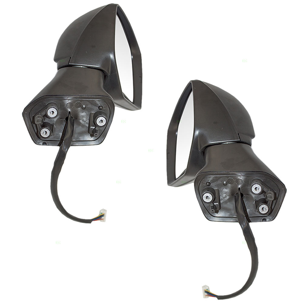 Brock Replacement Driver and Passenger Power Side View Mirrors Heated Compatible with 2014-2017 Forester 91036SG321 91036SG331