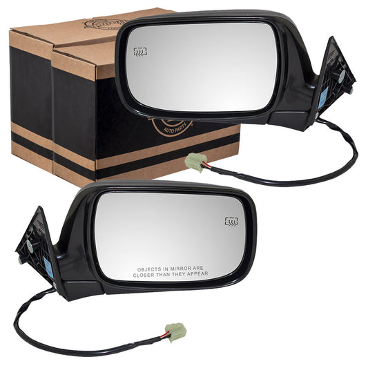 Brock Replacement Driver and Passenger Power Side View Mirror Heated Ready-to-Paint Compatible with 00-04 Outback 03-06 Baja 91031AE99ANN 91031AE98ANN
