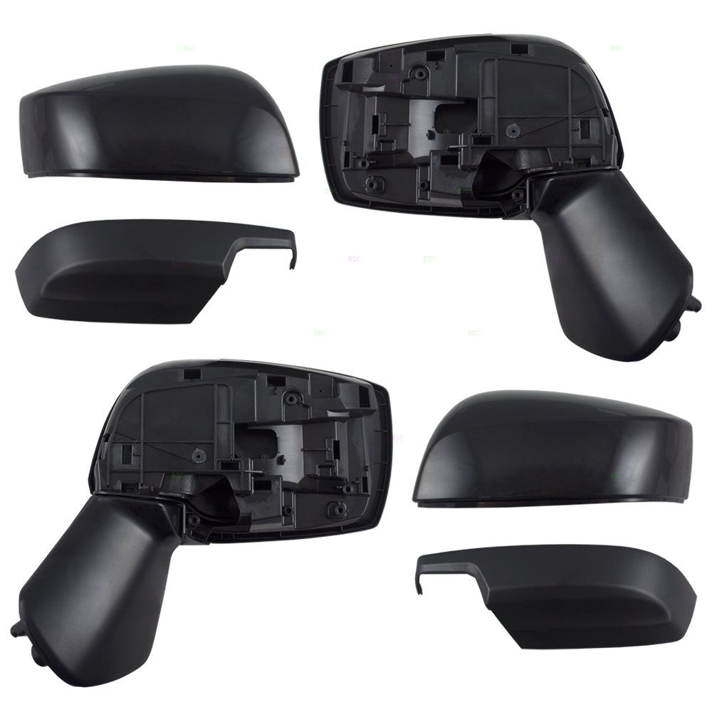 Brock Replacement Pair Set Power Side View Mirrors Heated Compatible with Impreza XV Crosstrek & Hybrid WRX 91036VA071 91054VA201