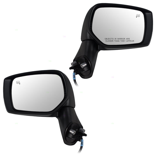 Brock Replacement Pair Set Power Side View Mirrors Heated Signal Compatible with Impreza XV Crosstrek & Hybrid WRX 91036VA051 91036VA041