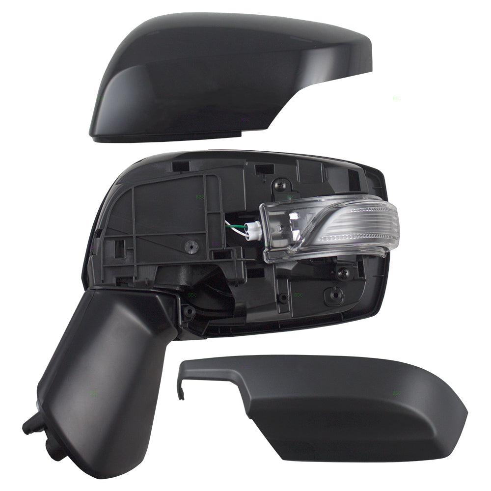Brock Replacement Drivers Power Side View Mirror Heated Signal Compatible with Impreza XV Crosstrek & Hybrid WRX 91036VA051