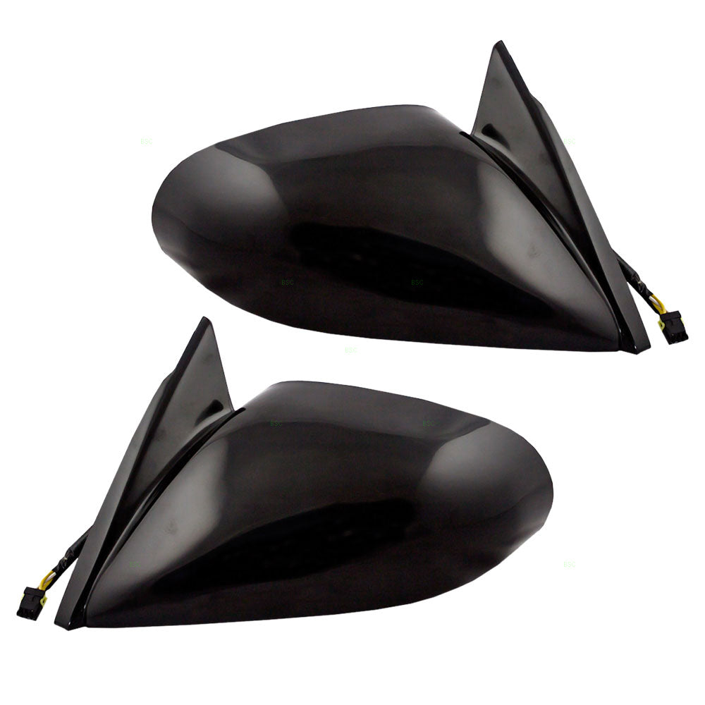 Brock Replacement Driver and Passenger Power Side View Mirror Heated Compatible with 95-99 Eclipse MR245294 MR245303