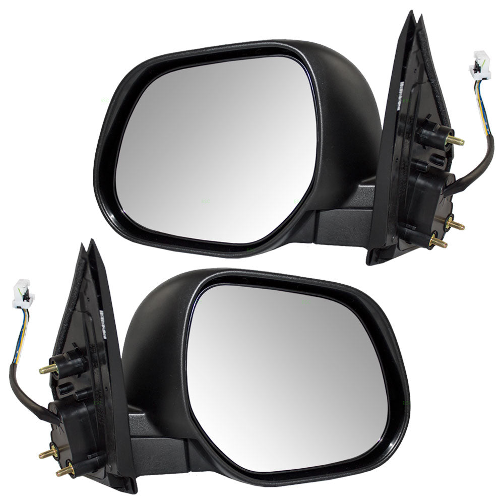 Brock Replacement Driver and Passenger Power Side View Mirrors Heated Compatible with 10-11 Outlander SUV 7632B433 7632B434
