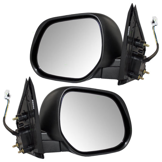 Brock Replacement Driver and Passenger Power Side View Mirrors Heated Compatible with 10-11 Outlander SUV 7632B433 7632B434