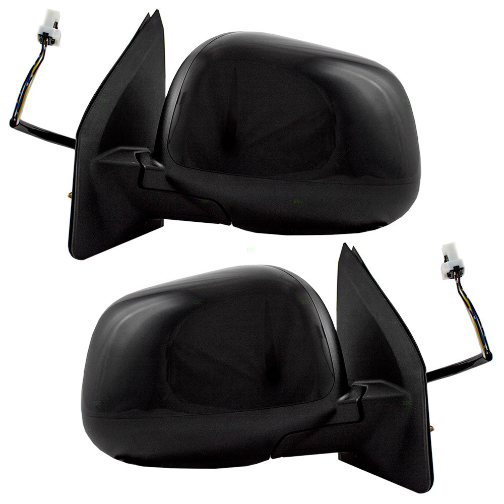 Brock Replacement Driver and Passenger Power Side View Mirrors Heated Compatible with 10-11 Outlander SUV 7632B433 7632B434