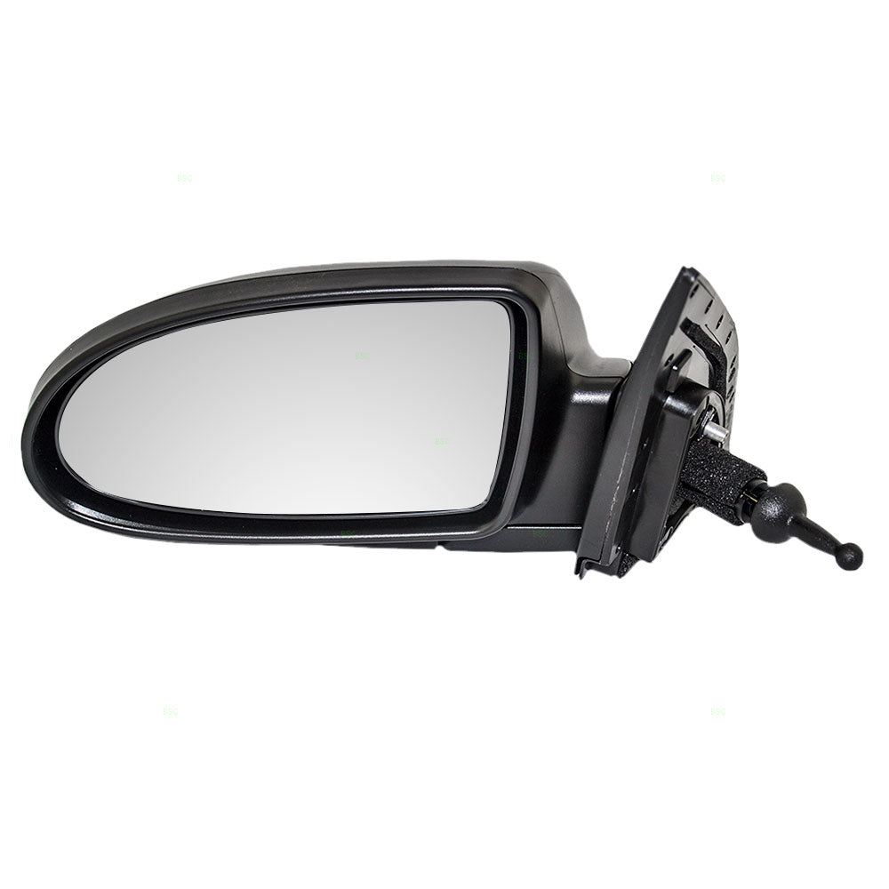 Brock Replacement Drivers Manual Remote Side View Mirror Compatible with Accent 87610-1E010
