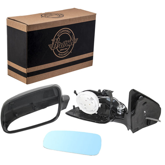 Volkswagen Golf Jetta Drivers Side View Manual Remote Mirror Blue Tinted Glass