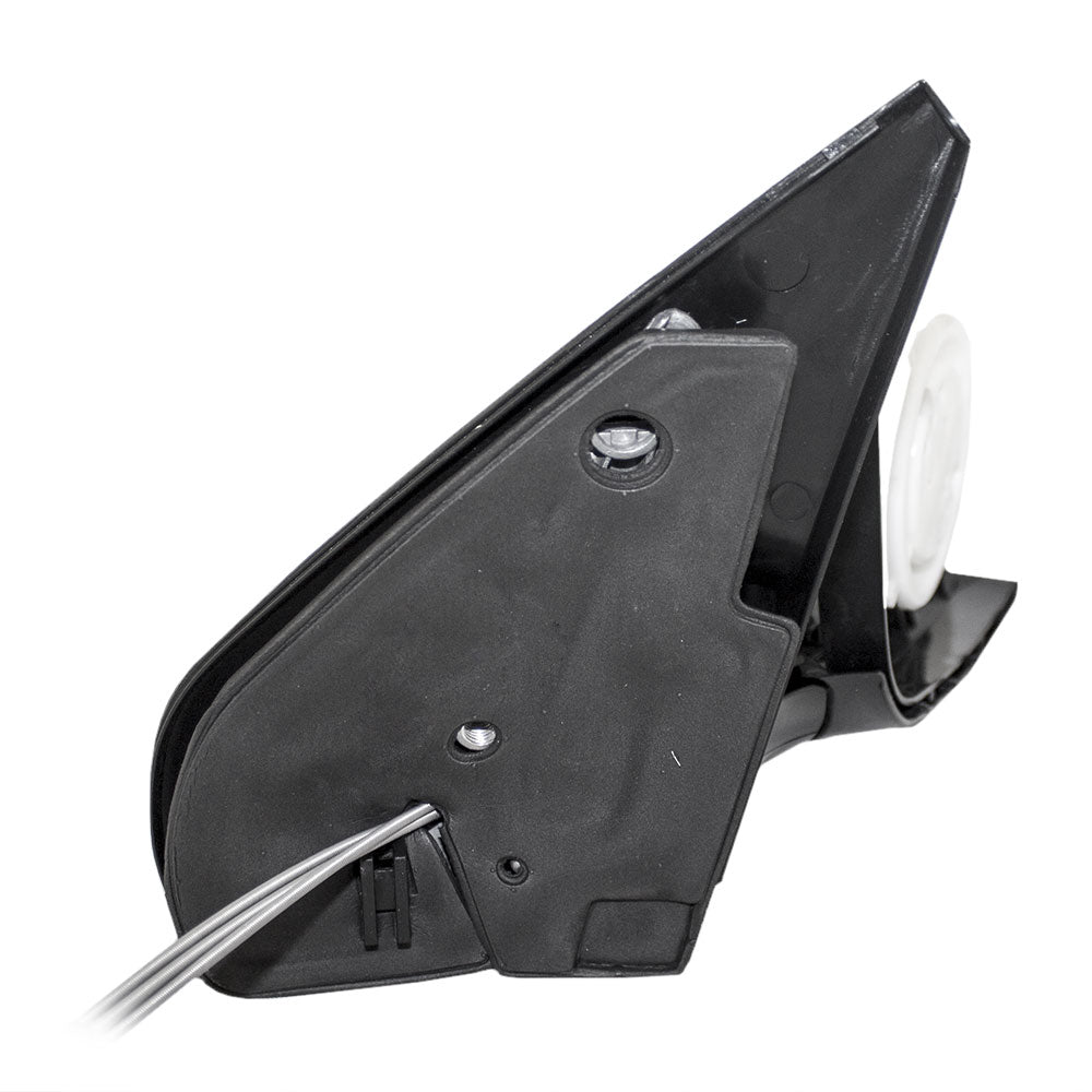 Brock Replacement Passenger Side Manual Remote Mirror Paint to Match Black with Blue Tinted Glass without Heat Compatible with 1999-2007 Golf 1999-2005 A4 1J1-857-508-P01C