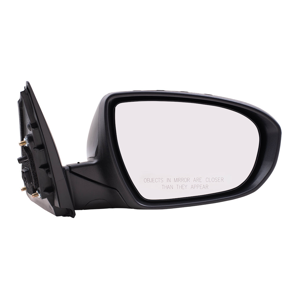 Brock Replacement Passenger Power Side View Mirror with Signal Manual Folding w/o Heat Compatible with 11-13 Optima 876202T110