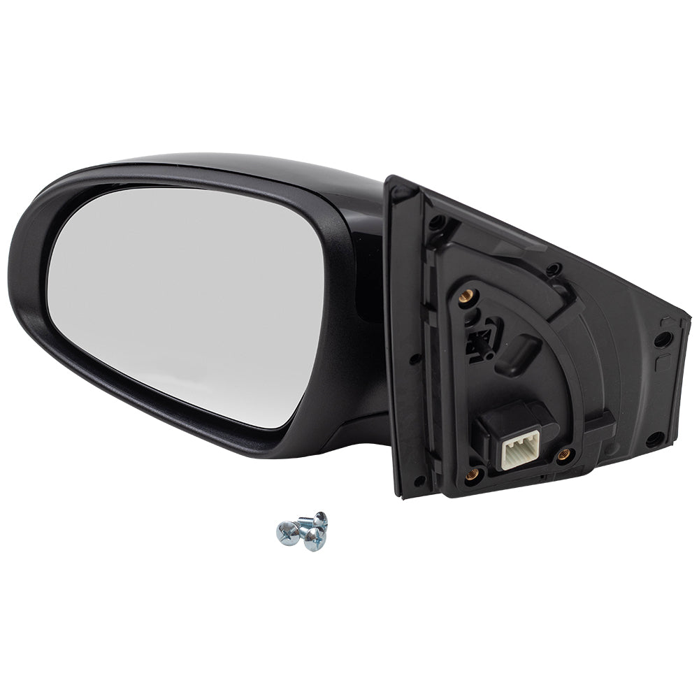 Brock Replacement Drivers Power Side View Mirror Manual Folding Assembly Compatible with 17-19 Sportage replaces KI1320196 87610D9100