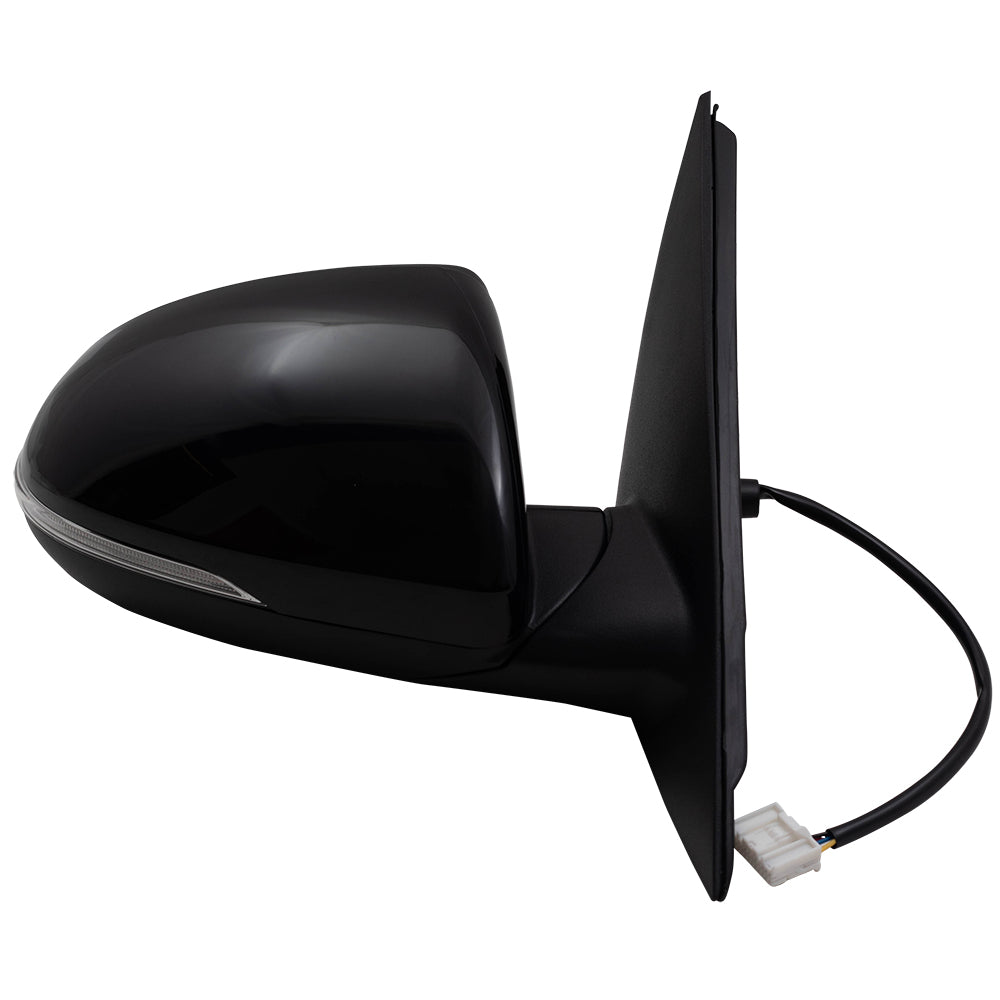 Brock Replacement Pair Side View Mirrors for 2016-2018 Optima Power with Signal Driver and Passenger Compatible with 2016-2018 Optima 87610D5000 87610 D5000