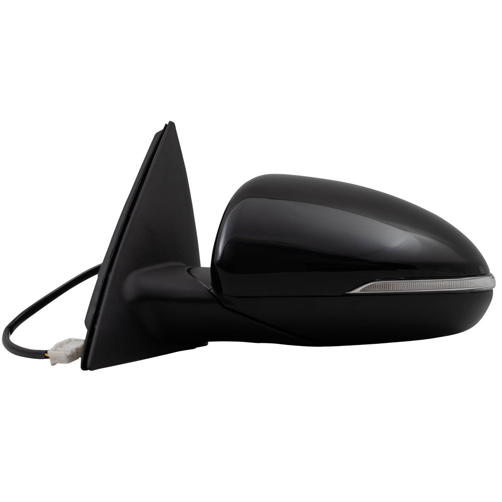 Brock Replacement Side View Mirror for 2016-2018 Optima Power with Signal Driver Compatible with 2016-2018 Optima 87610D5000 87610 D5000