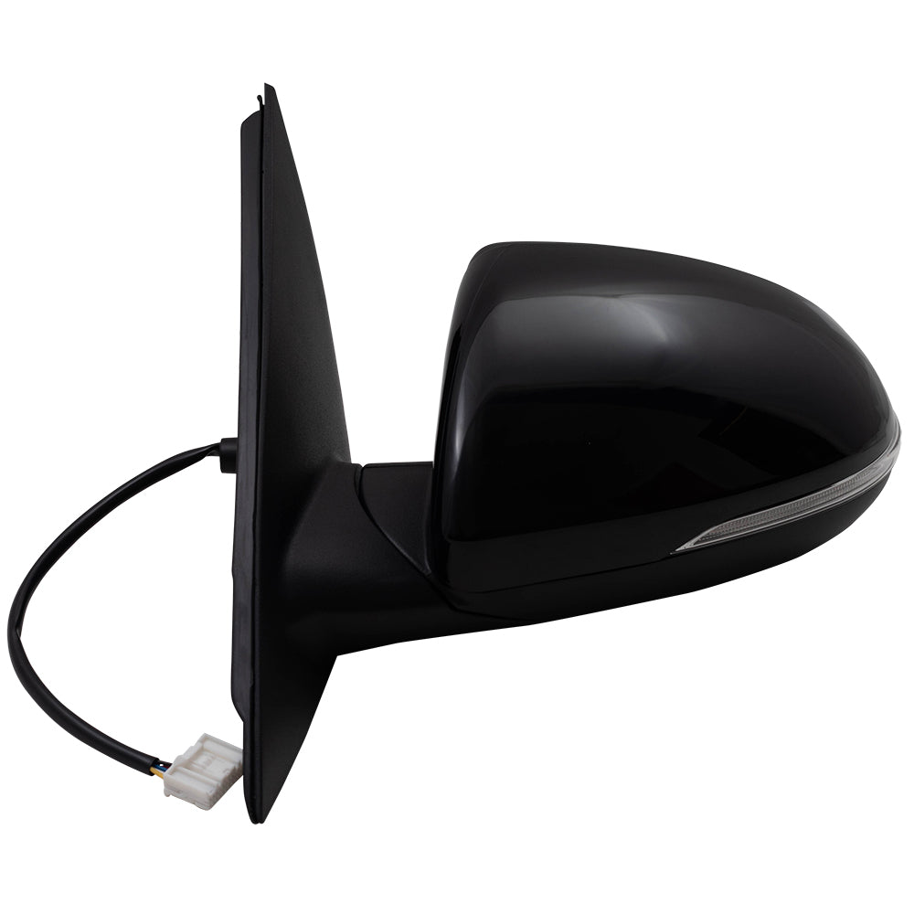 Brock Replacement Side View Mirror for 2016-2018 Optima Power with Signal Driver Compatible with 2016-2018 Optima 87610D5000 87610 D5000