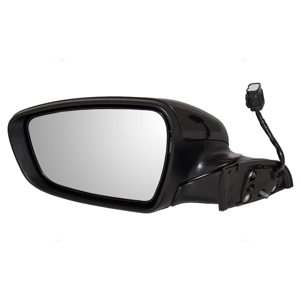 Brock Replacement Drivers Power Side View Mirror Heated Ready-to-Paint Compatible with 14-16 Forte & Forte5 87610A7200