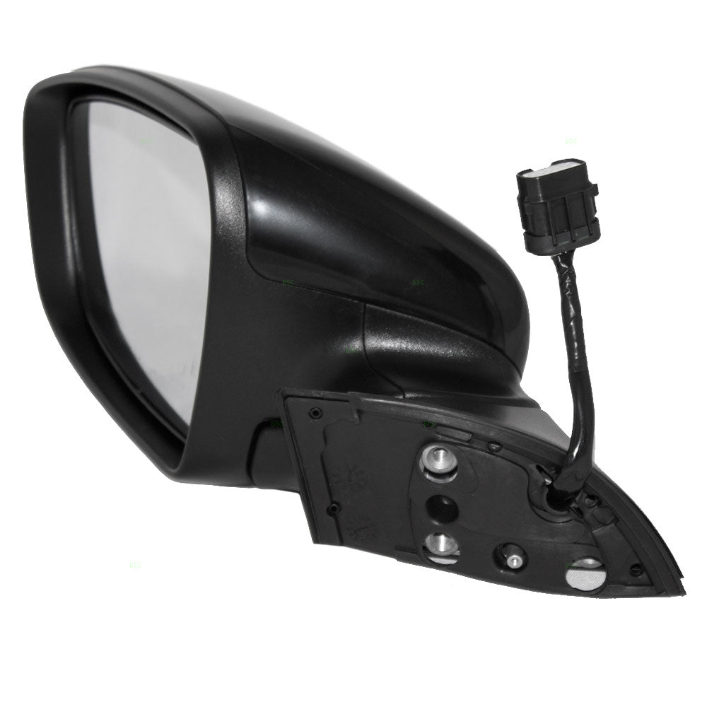 Brock Replacement Drivers Power Side View Mirror Heated Ready-to-Paint Compatible with 14-16 Forte & Forte5 87610A7200