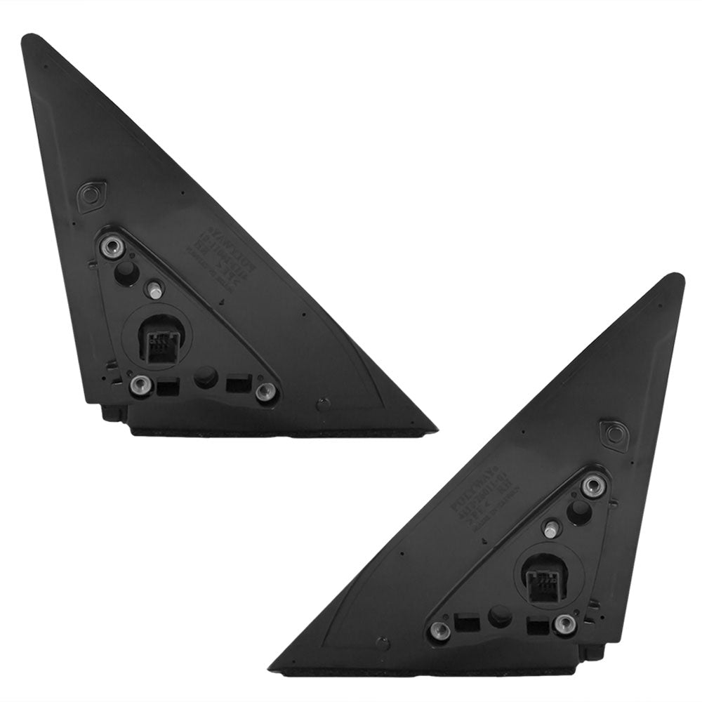 Brock Replacement Driver and Passenger Power Side View Mirrors Ready-to-Paint Compatible with 2010-2011 Soul 876102K330 876202K330