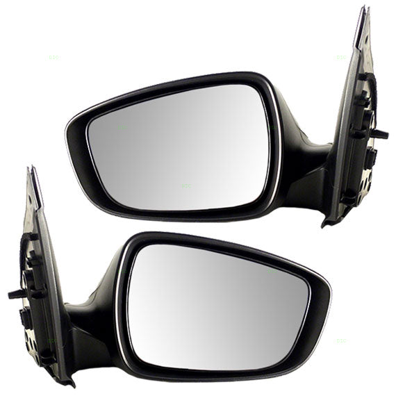 Brock Replacement Driver and Passenger Power Side View Mirrors Compatible with 12-17 Accent 87610-1R210 87620-1R210