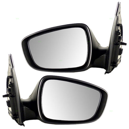 Brock Replacement Driver and Passenger Power Side View Mirrors Compatible with 12-17 Accent 87610-1R210 87620-1R210