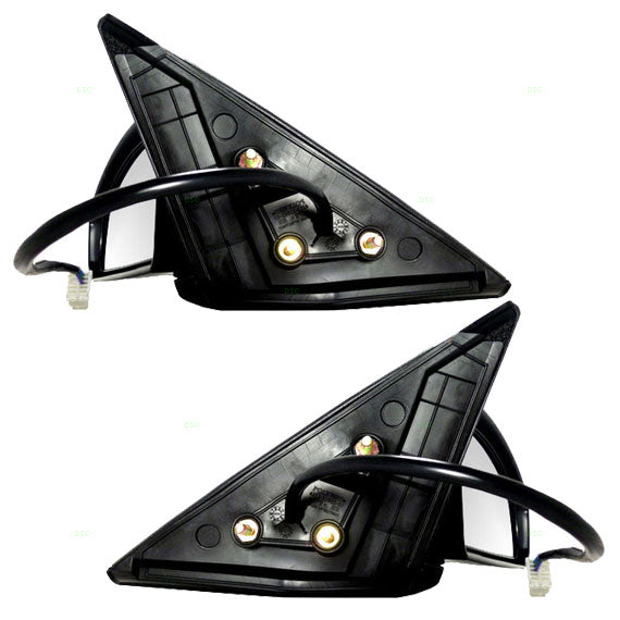 Brock Replacement Driver and Passenger Power Side View Mirrors Ready-to-Paint Compatible with 03-07 G35 Coupe K6302-AM805 K6301-AM805