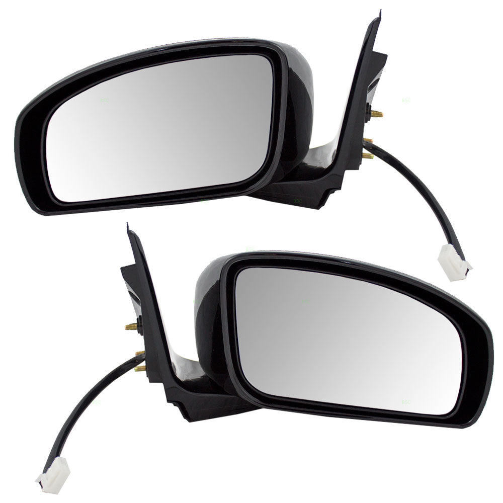 Brock Replacement Driver and Passenger Power Side View Mirrors Compatible with 07-08 G35 96302-1NA0A 96301-1NA0A