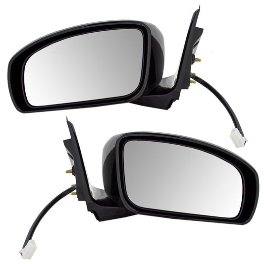 Brock Replacement Driver and Passenger Power Side View Mirrors Compatible with 07-08 G35 96302-1NA0A 96301-1NA0A