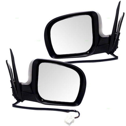 Brock Replacement Set Driver and Passenger Power Side View Mirrors Ready-to-Paint Compatible with 2011-2013 Forester 91029SC460 91029SC450