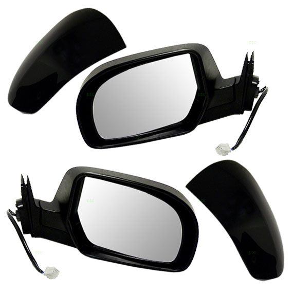 Brock Replacement Driver and Passenger Power Side View Mirrors with Smooth & Textured Covers Compatible with 2011-2014 Legacy Outback 91036AJ13A 91036AJ12B