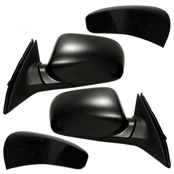 Brock Replacement Driver and Passenger Power Side View Mirrors with Smooth & Textured Covers Compatible with 2011-2014 Legacy Outback 91036AJ13A 91036AJ12B