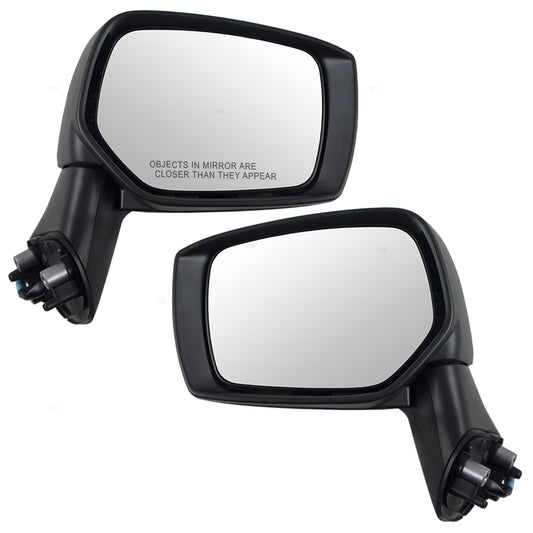 Brock Replacement Pair Set Power Side View Mirrors Compatible with Impreza XV / Crosstrek & Hybrid WRX 91059VA010 91054VA201