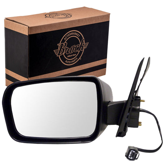 Brock Replacement Drivers Power Side View Mirror Ready-to-Paint Compatible with 04-08 Galant MR599983XA