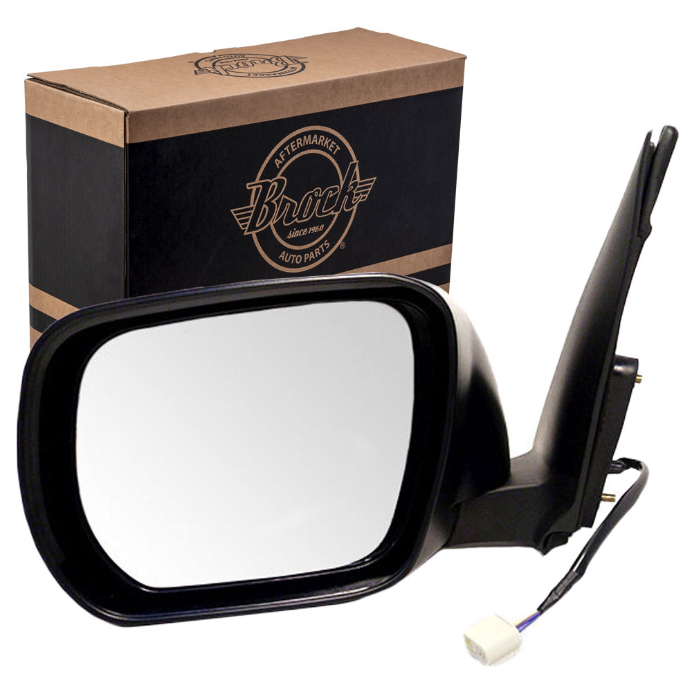 Brock Replacement Drivers Power Side View Mirror Smooth Compatible with 2006-2013 Grand Vitara SUV 84702-65J10-ZJ3